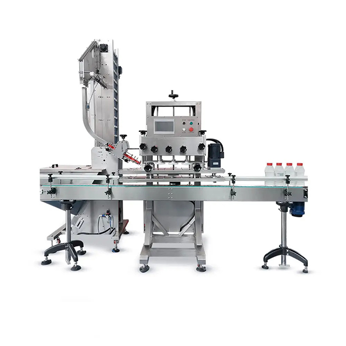 Outomatiese hoë spoed plastiek skroef water bottel cap masjien