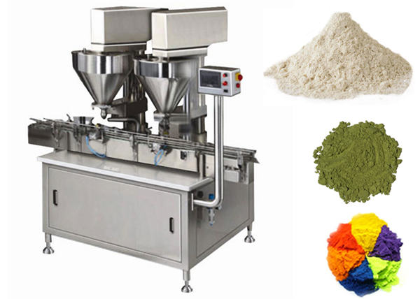 Outomatiese 2 koppe poeiervulmasjien