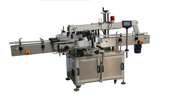 Etiketmasjien vir plastiese bottels met dubbele sye vir sjampoe